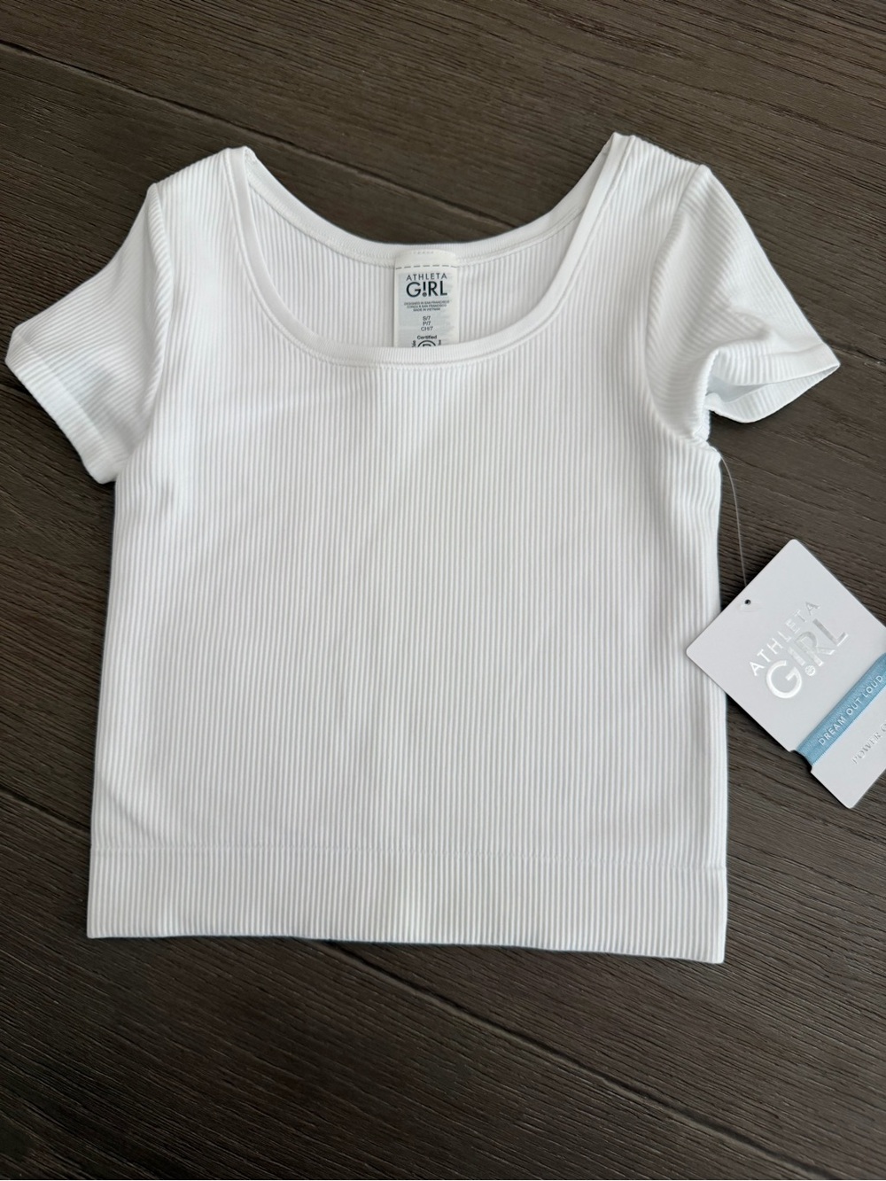 Athleta Girl Rise Above Rib Scoop Tee